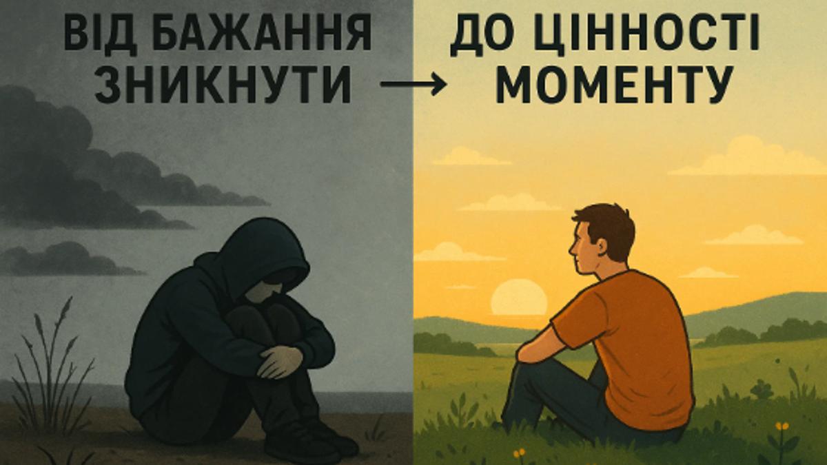 Від бажання зникнути до цінності моменту: Роздуми про сенс життя