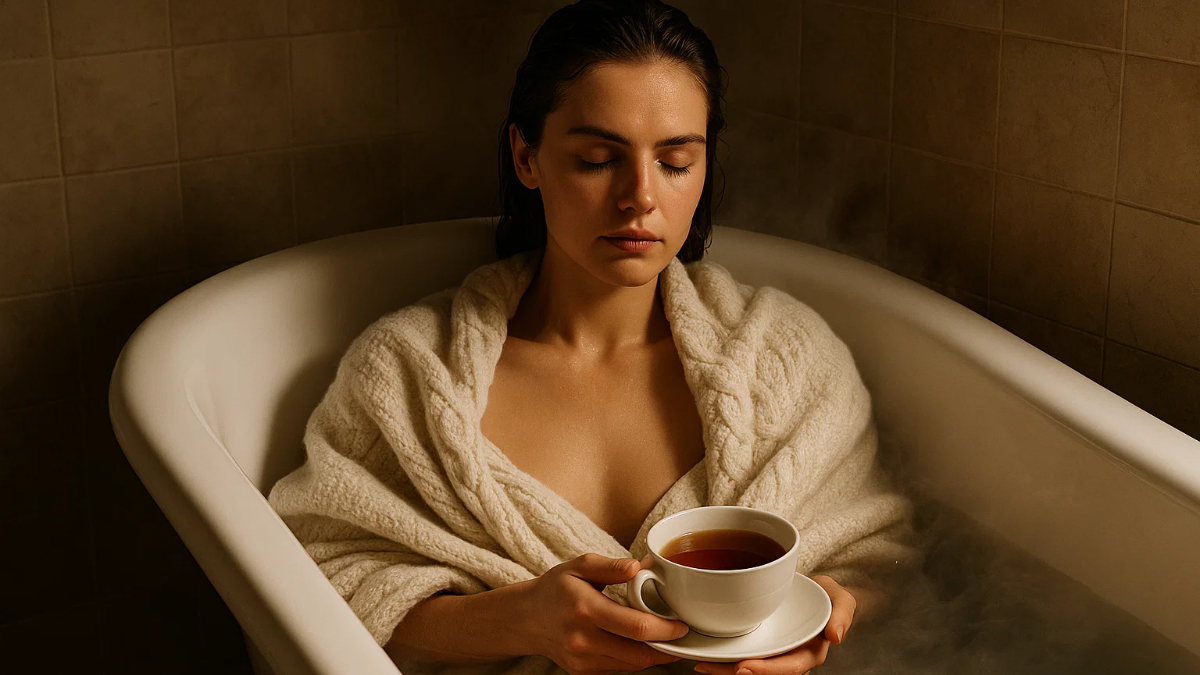 Cuando la soledad te hace tomar baños calientes