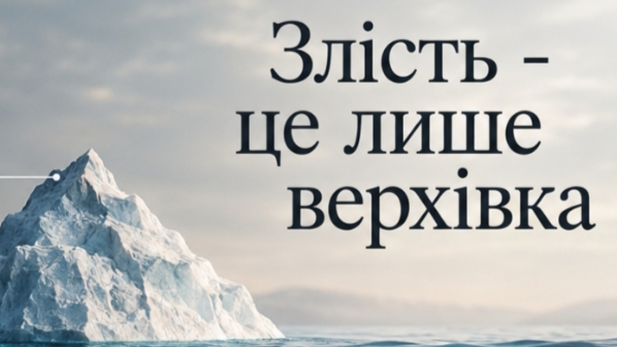 Злість - це лише верхівка!