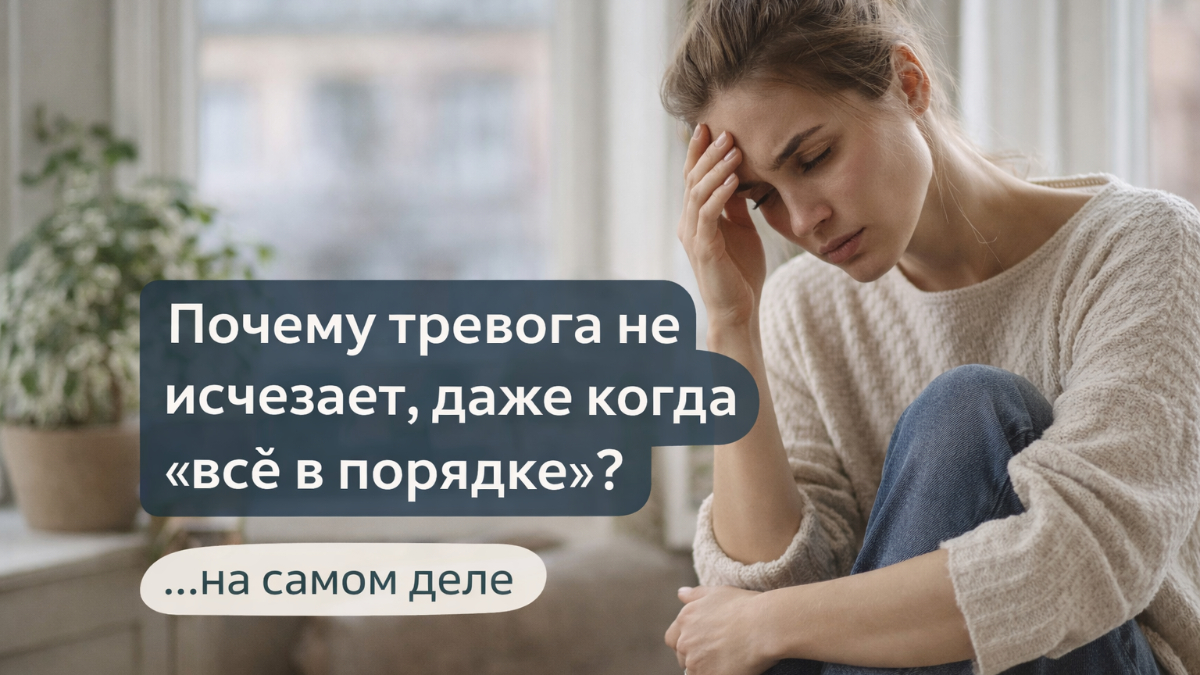 Почему тревога не исчезает, даже когда «всё в порядке»?