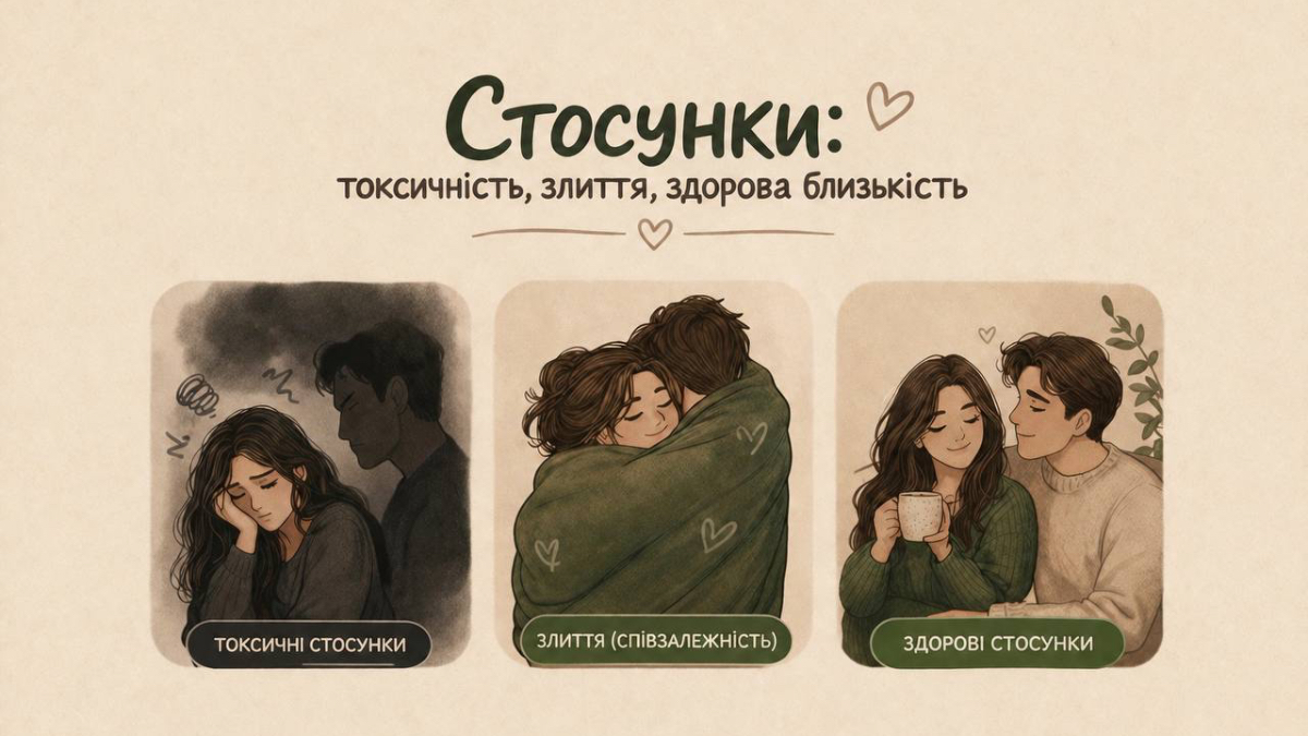 Стосунки: як розпізнати токсичність, злиття та здорову близькість