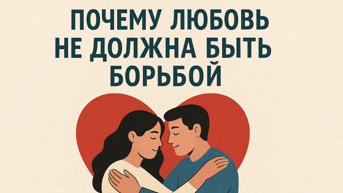 Почему любовь не должна быть борьбой?