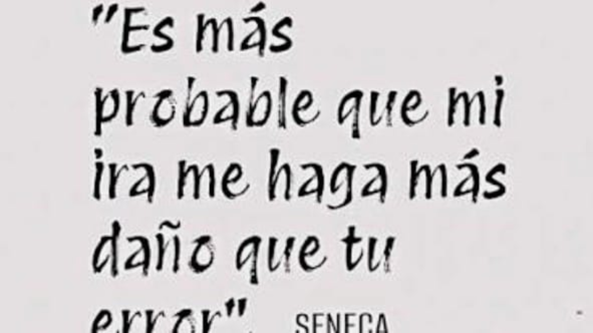 La ira nunca carece de razon, pero rara vez tiene una buena.