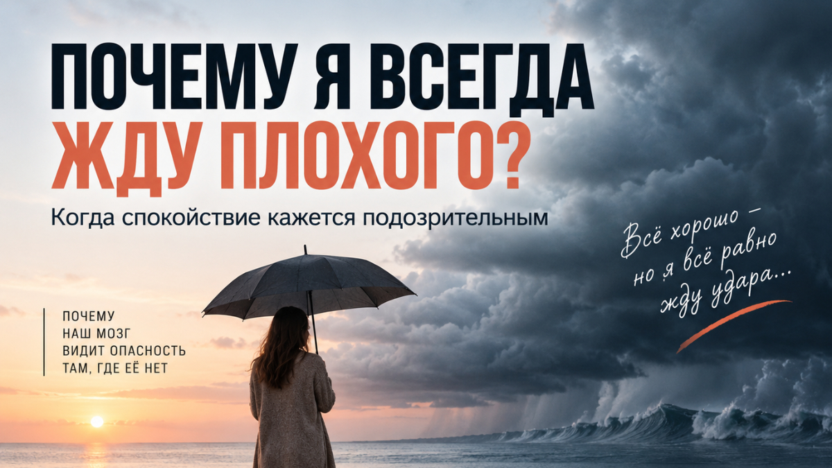 Почему человек постоянно ждёт плохого, даже когда в жизни всё хорошо?