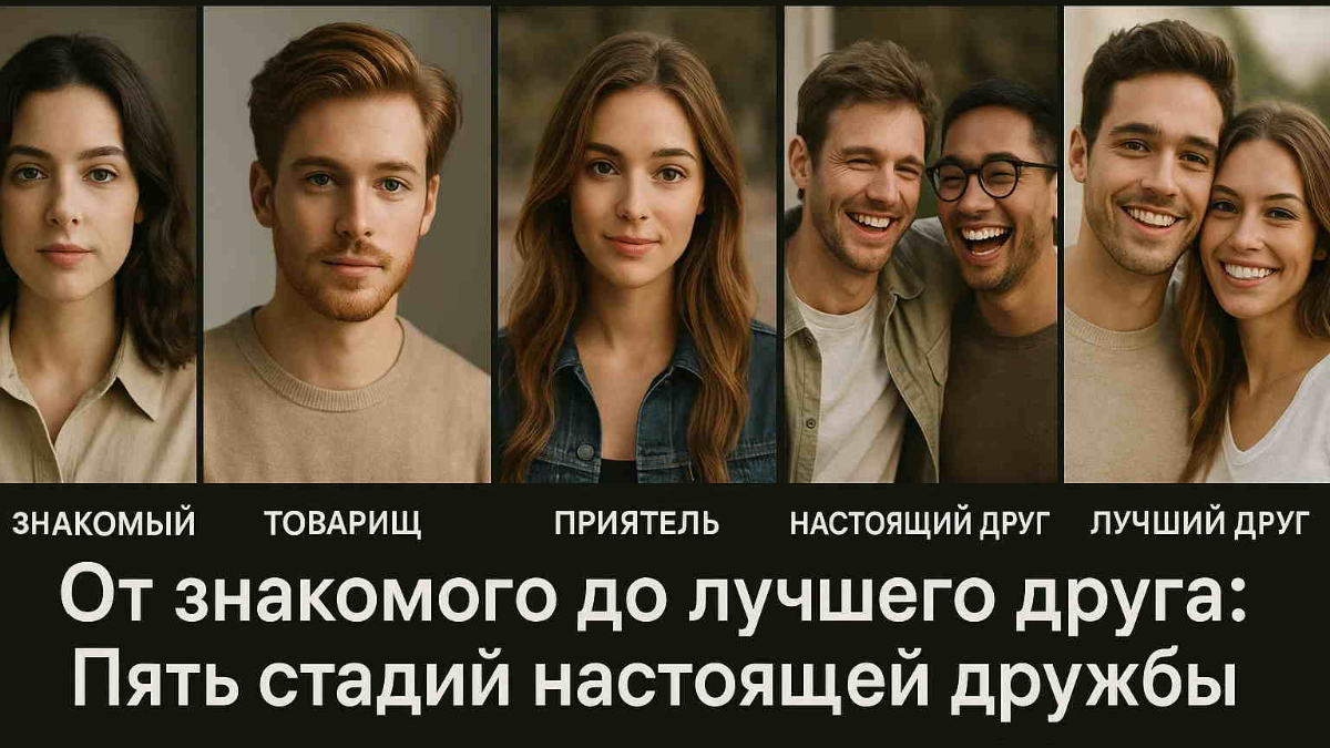 От знакомого до лучшего друга: Пять стадий настоящей дружбы.