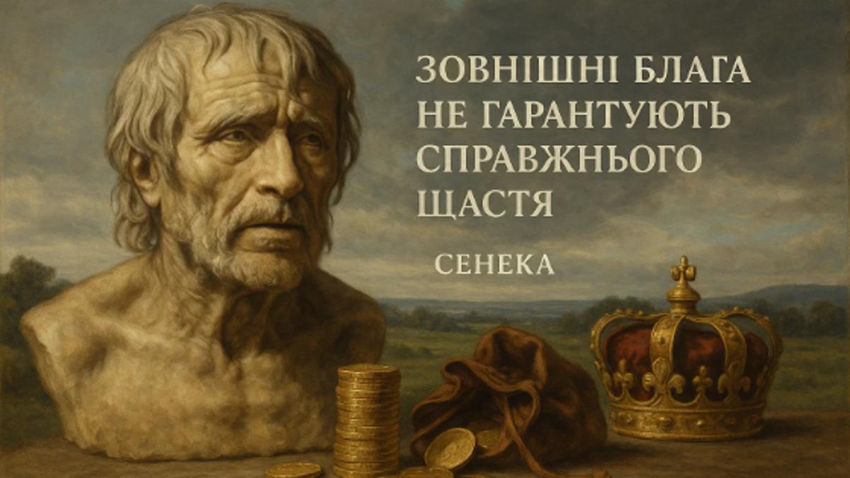 Філософія Сенеки: Зовнішні блага не гарантують справжнього щастя