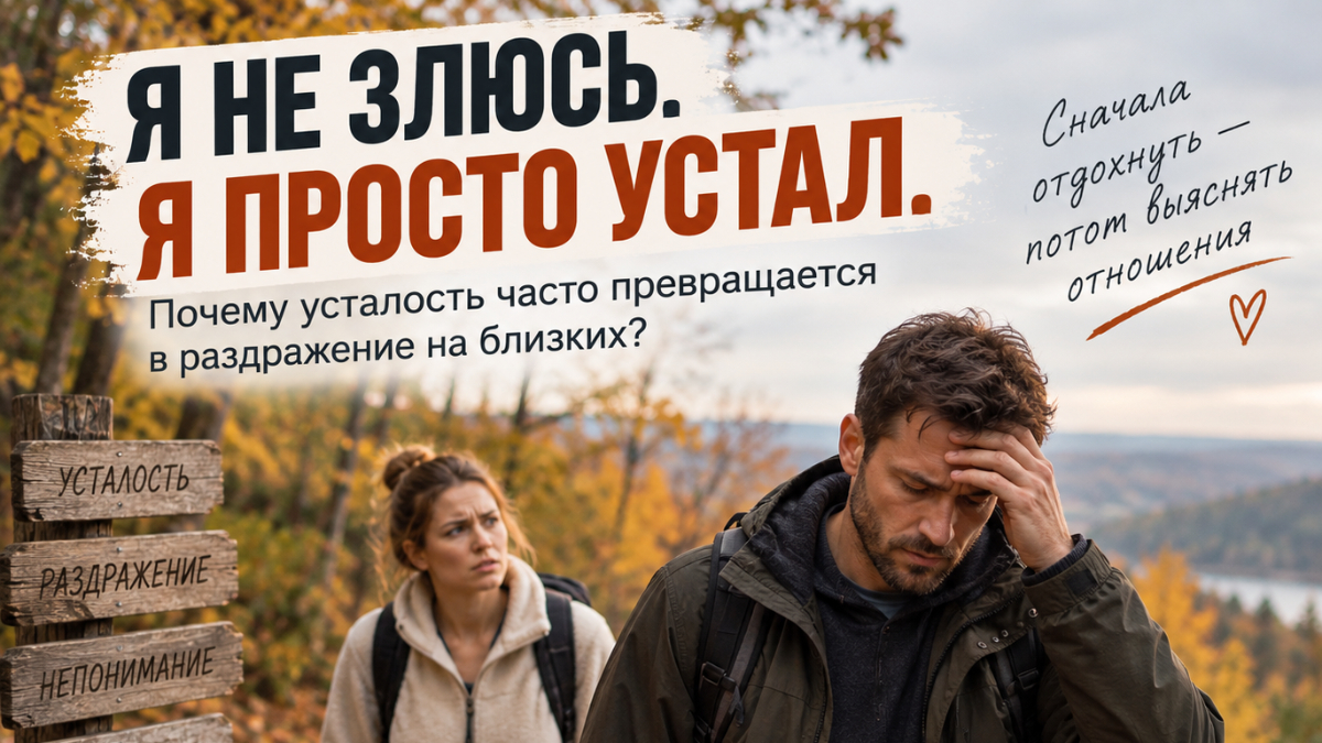 Почему мы начинаем раздражаться на близких, когда на самом деле просто устали?