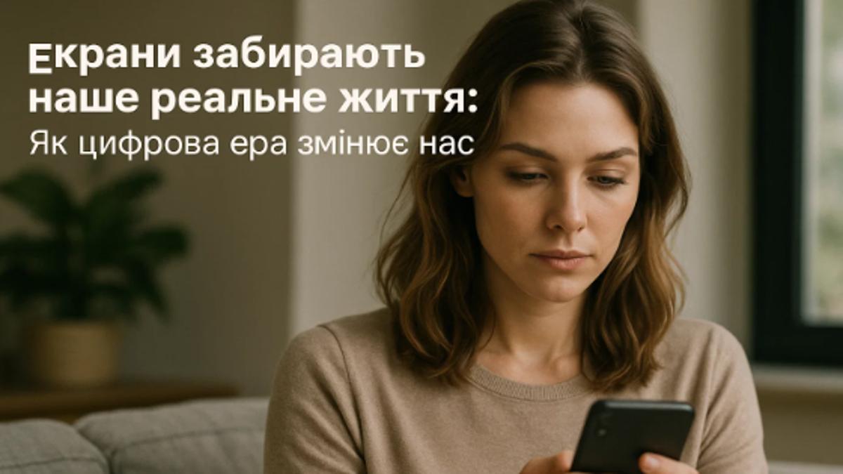 Як знайти себе у світі, де панує екран?