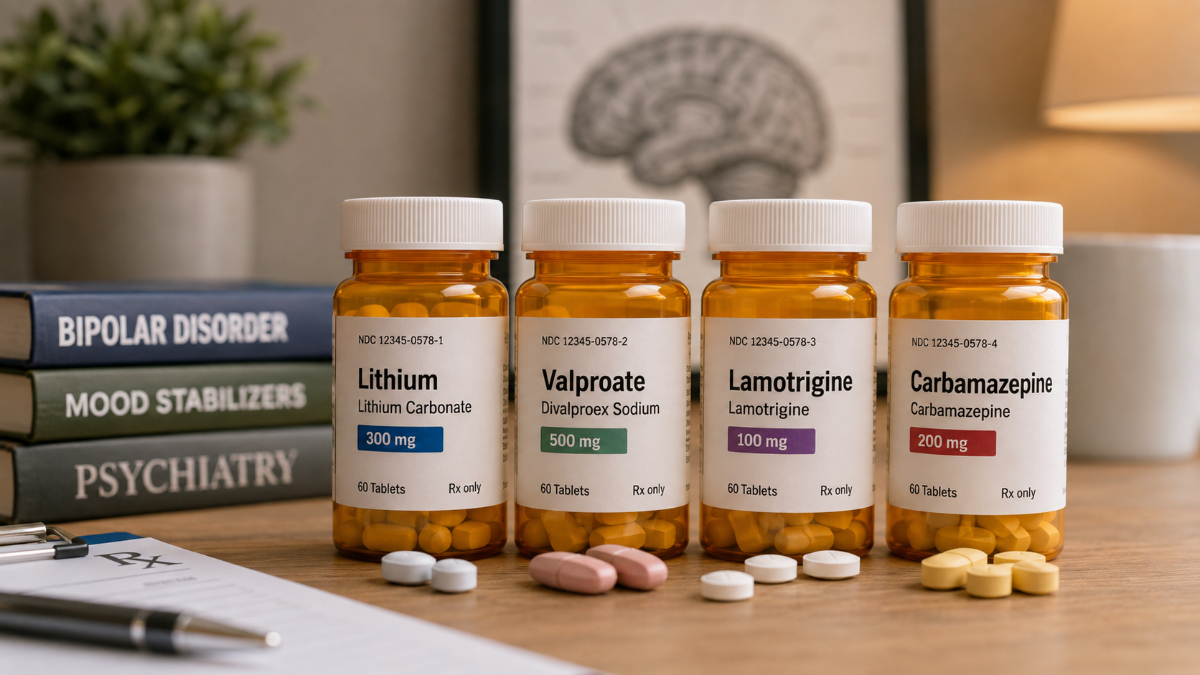 Mood Stabilizers for Bipolar Disorder: Lithium, Valproate, Lamotrigine, and Carbamazepine