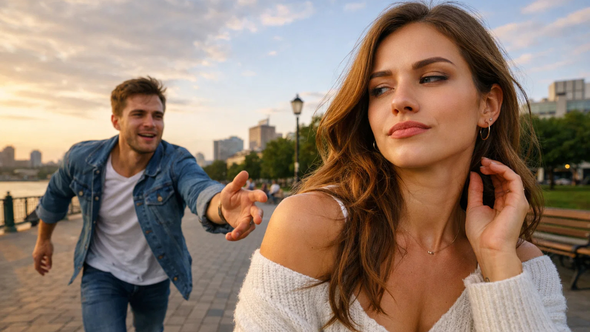 Почему женщины ожидают погони от мужчин, но не уважают её?