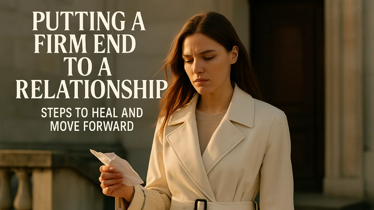Putting a Firm End to a Relationship: Steps to Heal and Move Forward