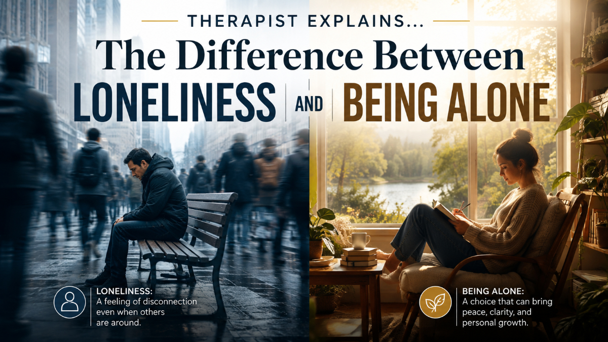 Therapist Explains... The Difference Between Loneliness and Being Alone