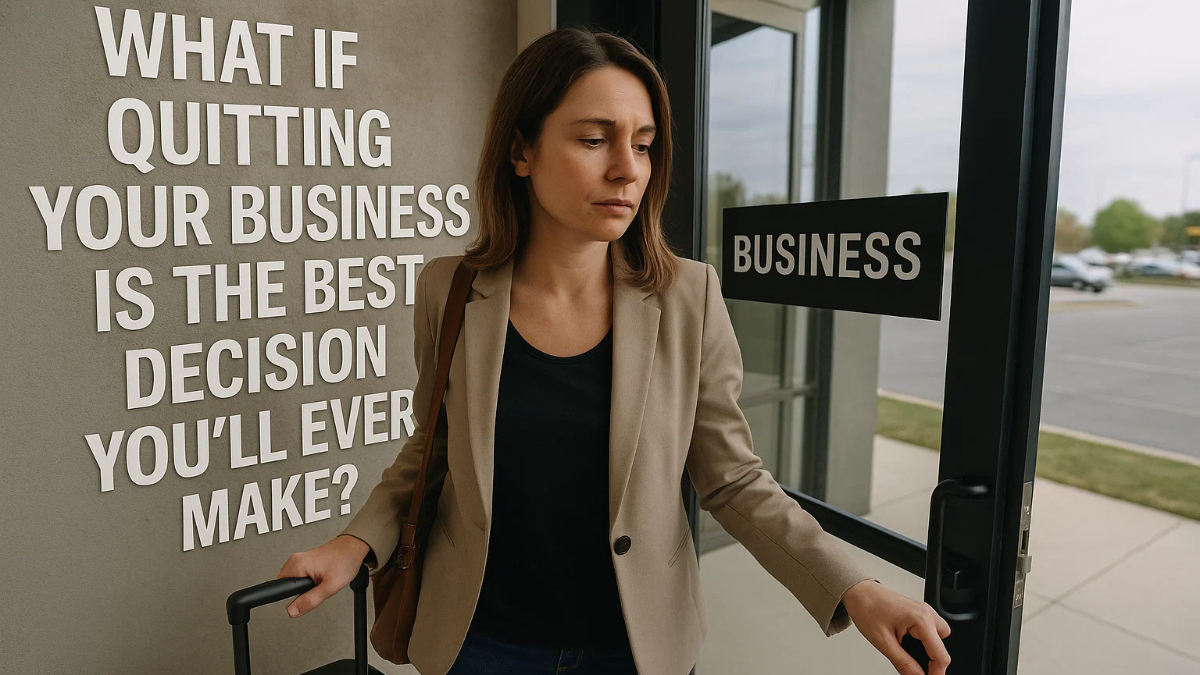 What if Quitting Your Business Is the Best Decision You'll Ever Make?