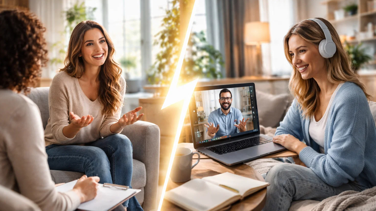 Работает ли онлайн-терапия так же хорошо, как личная встреча с психологом?