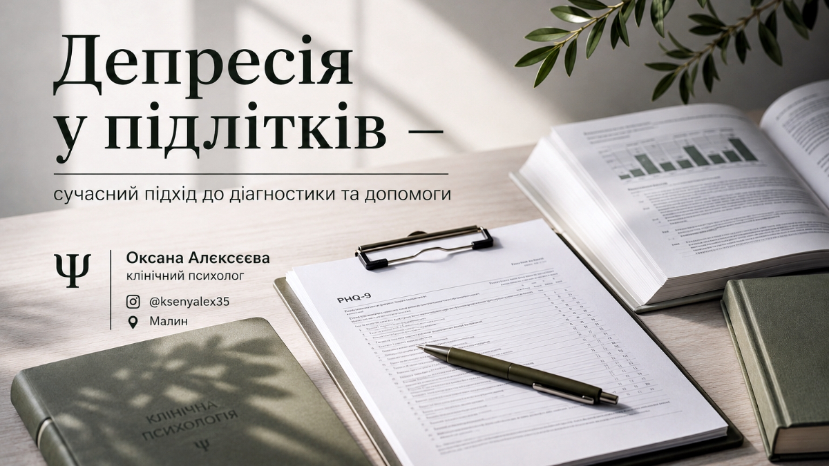 Депресія у підлітків - сучасний підхід до допомоги