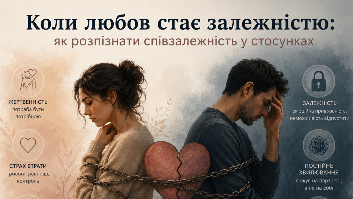 Коли любов стає залежністю: як розпізнати співзалежність у стосунках