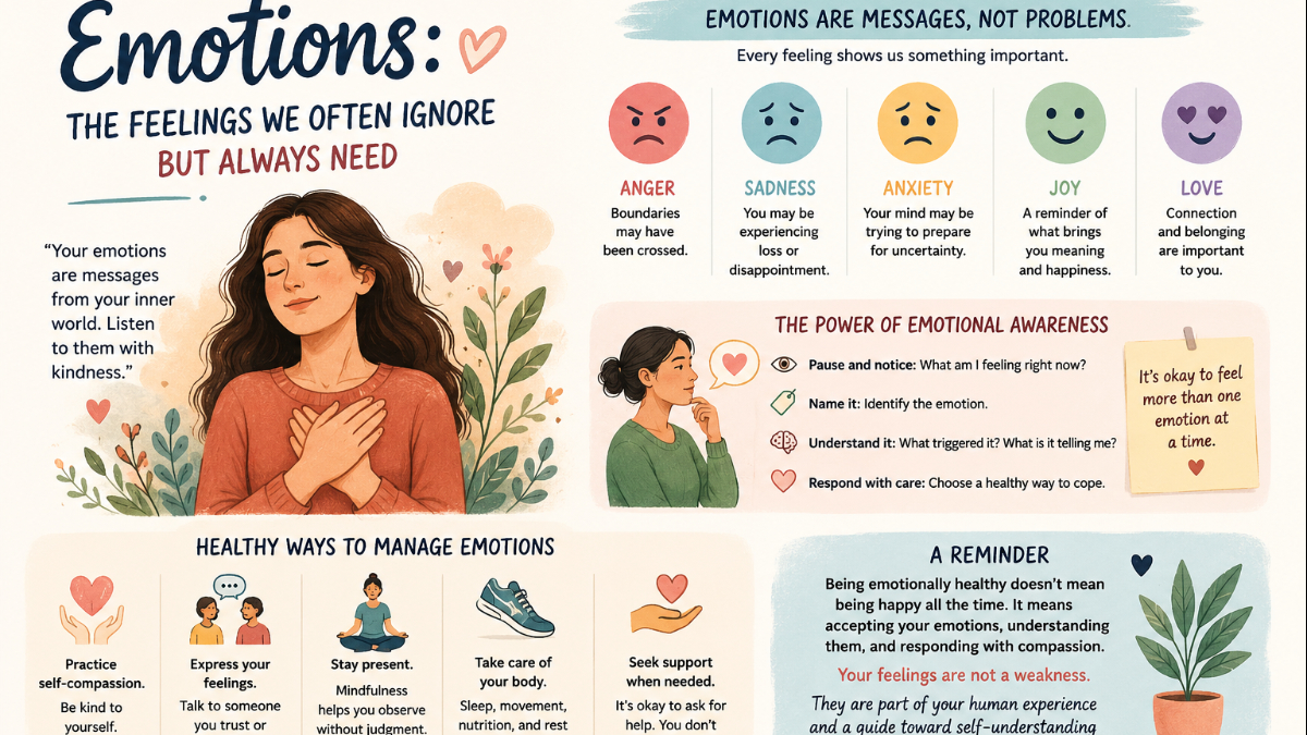 Emotions: The Feelings We Often Ignore but Always Need