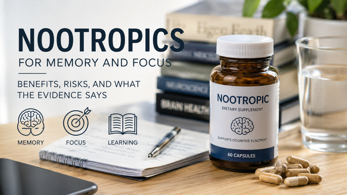 Nootropics for Memory and Focus: Benefits, Risks, and What the Evidence Says