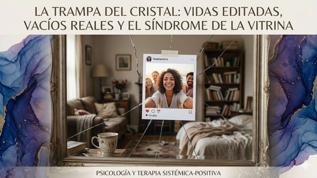 La trampa del cristal: Vidas editadas, vacíos reales. Síndrome de la Vitrina