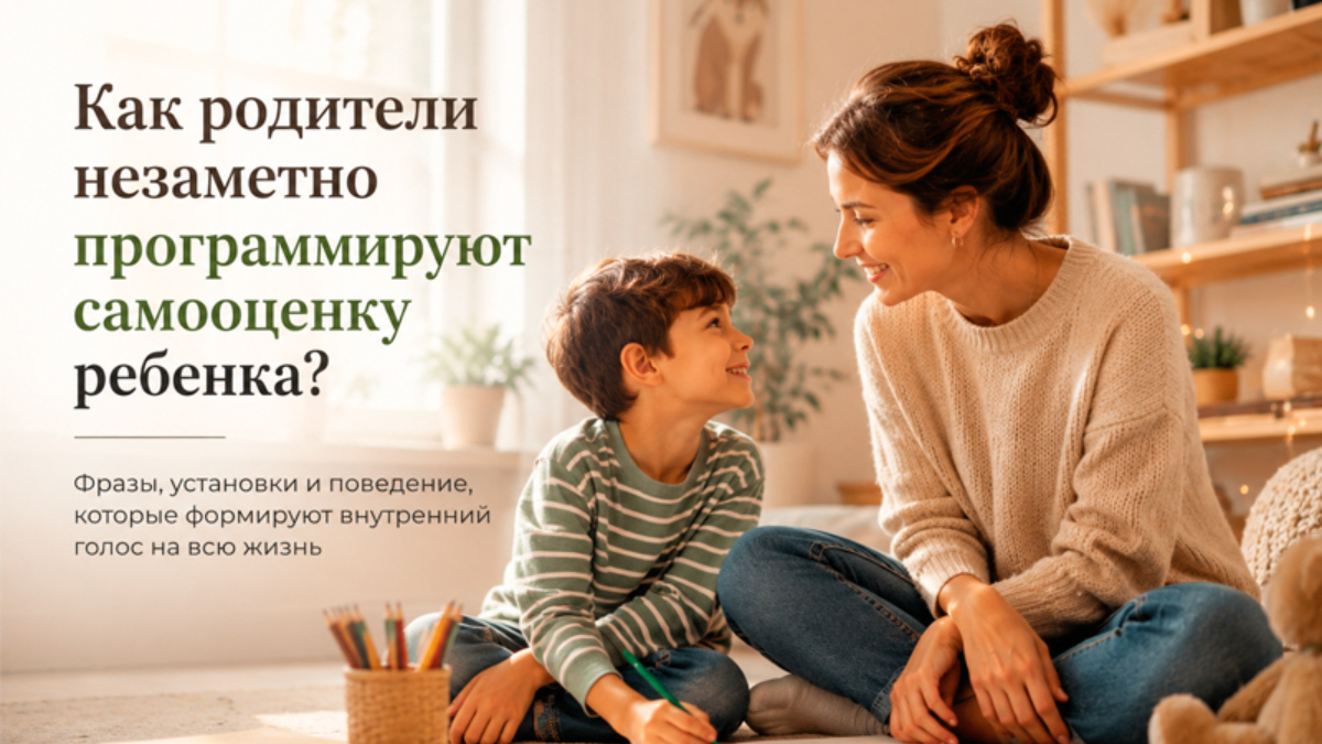 Как родители незаметно программируют самооценку ребенка?