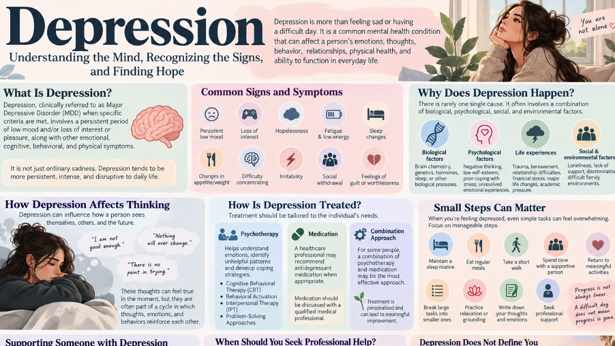 Depression: Understanding the Mind, Recognizing the Signs, and Finding Solution
