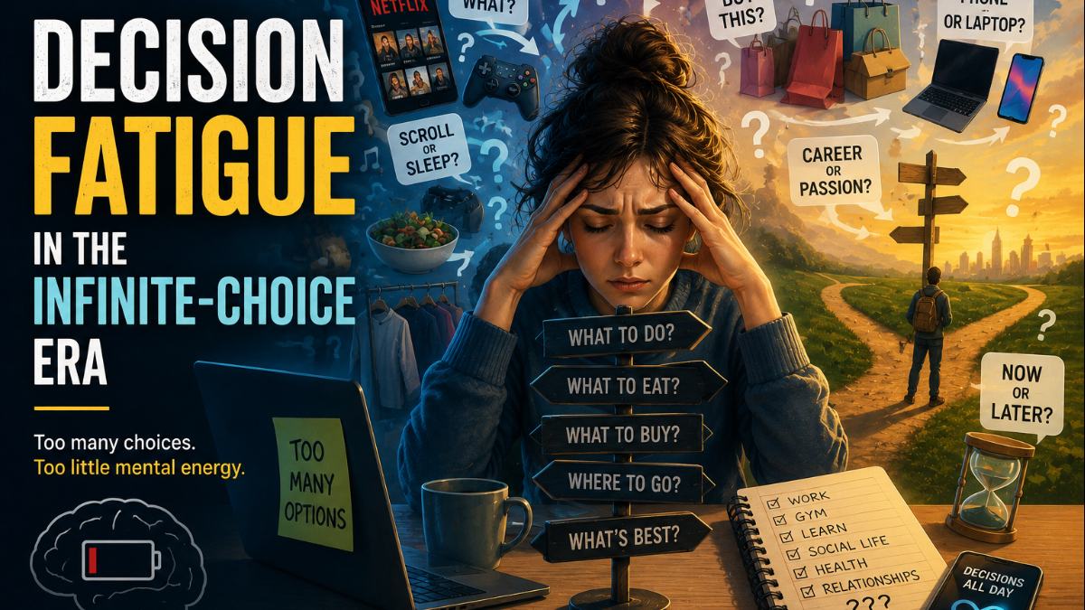 Decision Fatigue in the Infinite-Choice Era