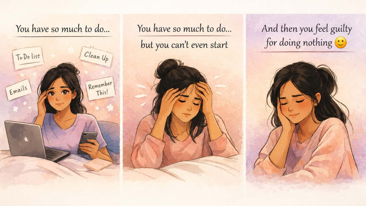 “You are not lazy. Your mind might be overwhelmed.”