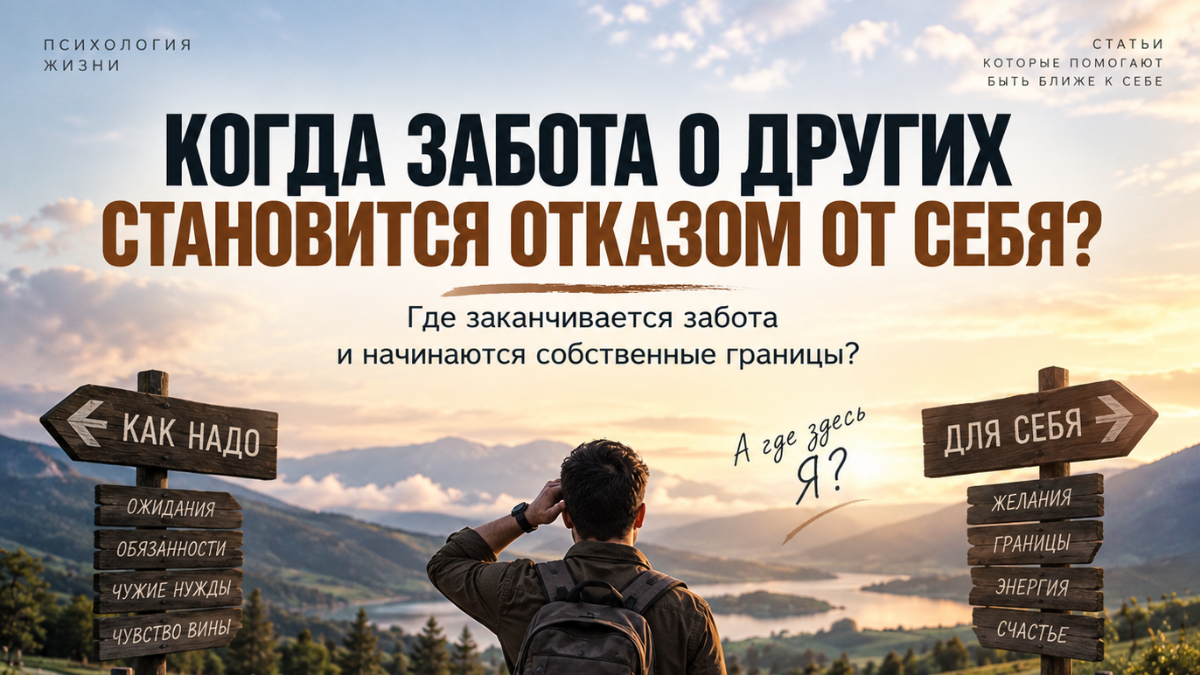 Когда забота о других превращается в отказ от себя?