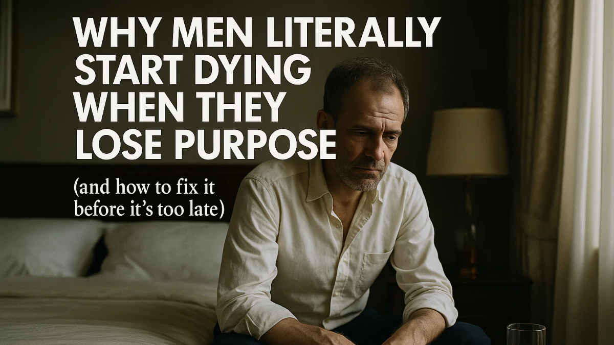 Why Men Literally Start Dying When They Lose Purpose