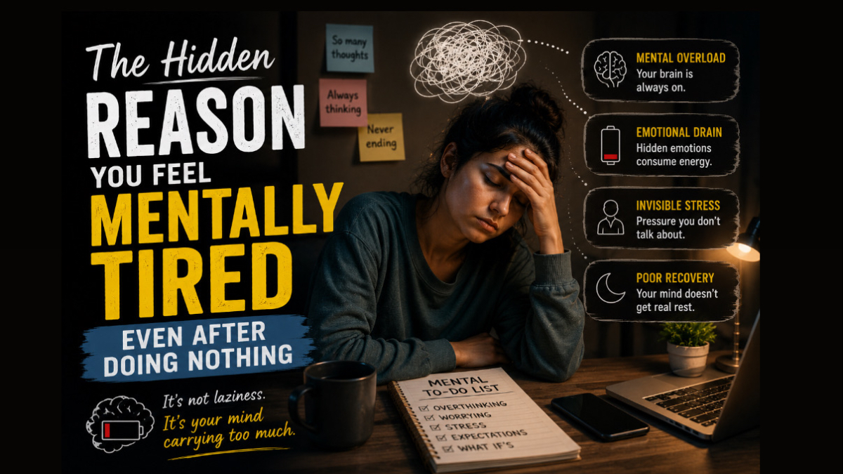 The Hidden Reason You Feel Mentally Tired Even After Doing Nothing