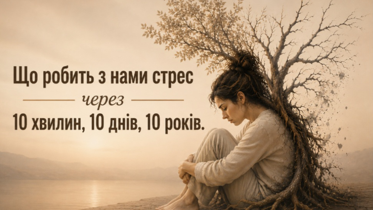 Що робить із нами стрес через 10 хвилин, 10 днів і 10 років.