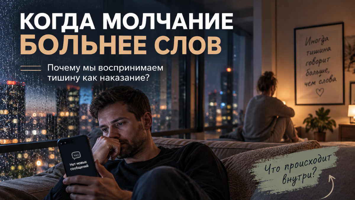Почему чужое молчание иногда воспринимается как наказание?