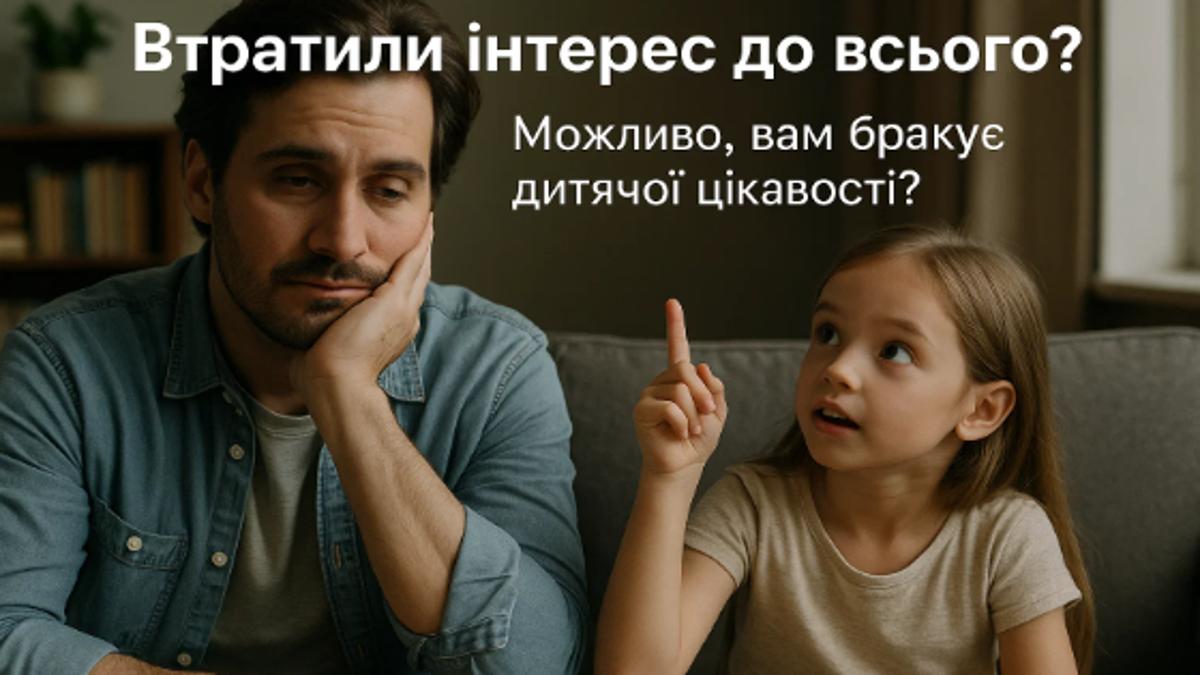 Від ангедонії до зростання: Як дитяча цікавість допомагає знову знайти радість життя