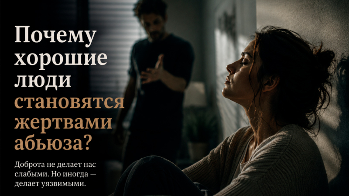 Почему хорошие люди становятся жертвами абьюза?