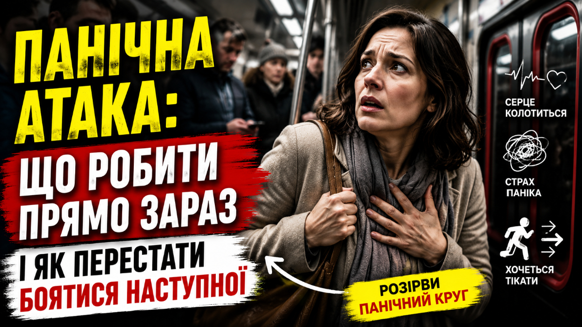 Панічна атака: що робити просто зараз і як перестати боятися наступної