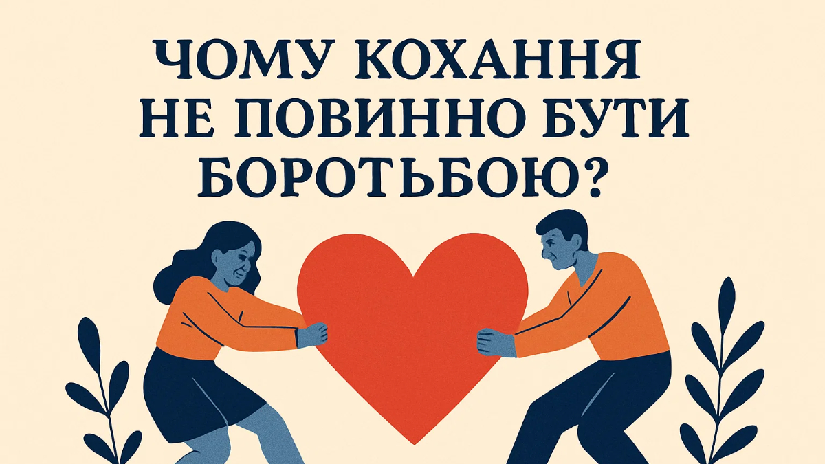Чому кохання не повинно бути боротьбою?