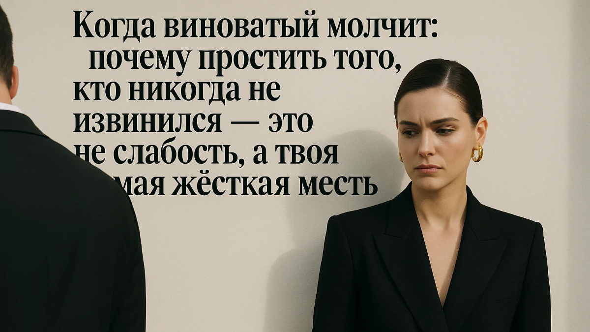 Почему простить того, кто никогда не извинился — это не слабость