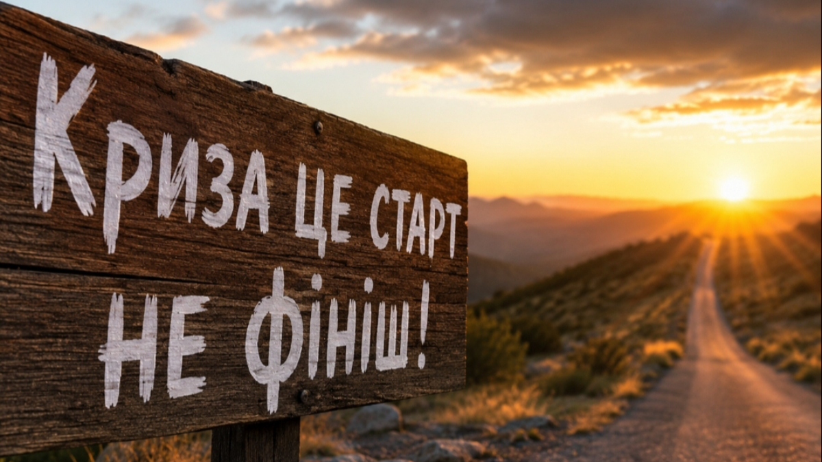 Криза це старт не фініш!