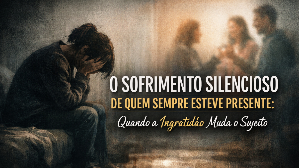 O sofrimento silencioso de quem sempre esteve presente: quando a ingratidão muda o sujeito