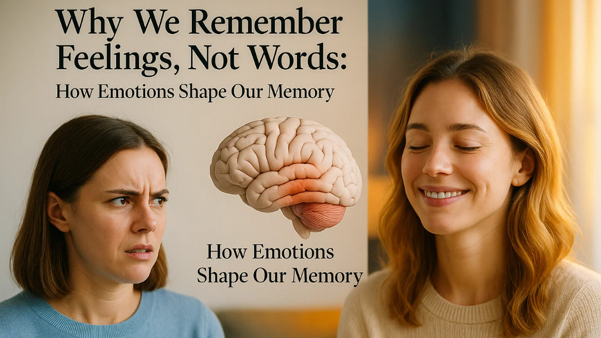 Why We Remember Feelings, Not Words