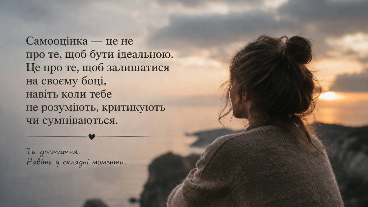 Самооцінка — це не про любов до себе.
