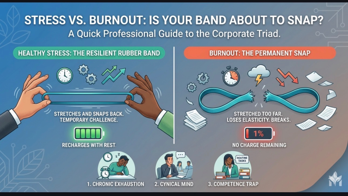 Stress vs. Burnout: A Professional Guide to the Corporate Triad