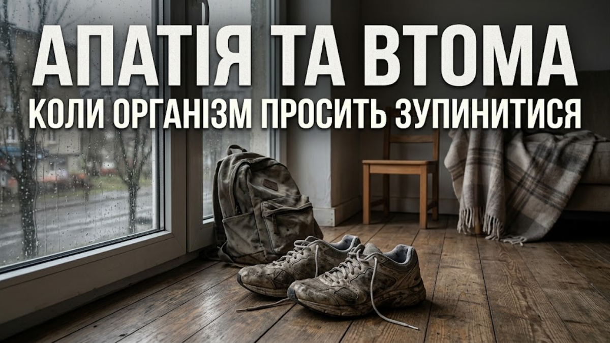 Апатія та втома: коли організм просить зупинитися