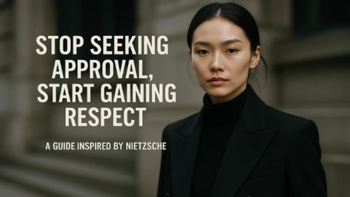Stop Seeking Approval, Start Gaining Respect: A Guide Inspired by Nietzsche