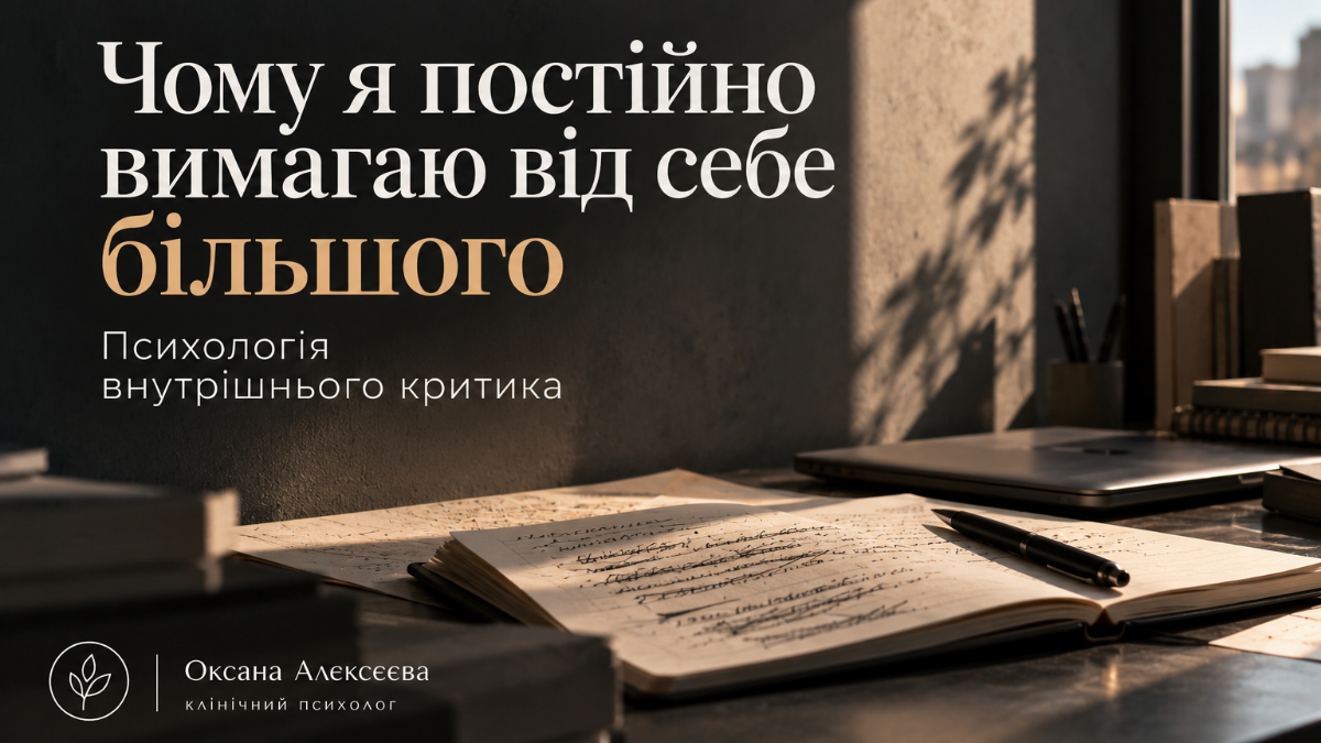 Чому я постійно вимагаю від себе більшого?  Психологія внутрішнього критика