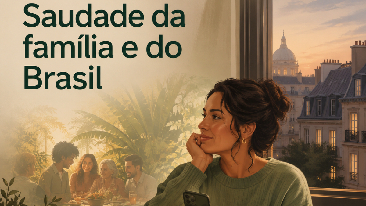 Saudade da família e do Brasil